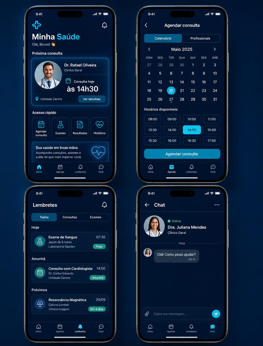 App mobile: App de clínica médica