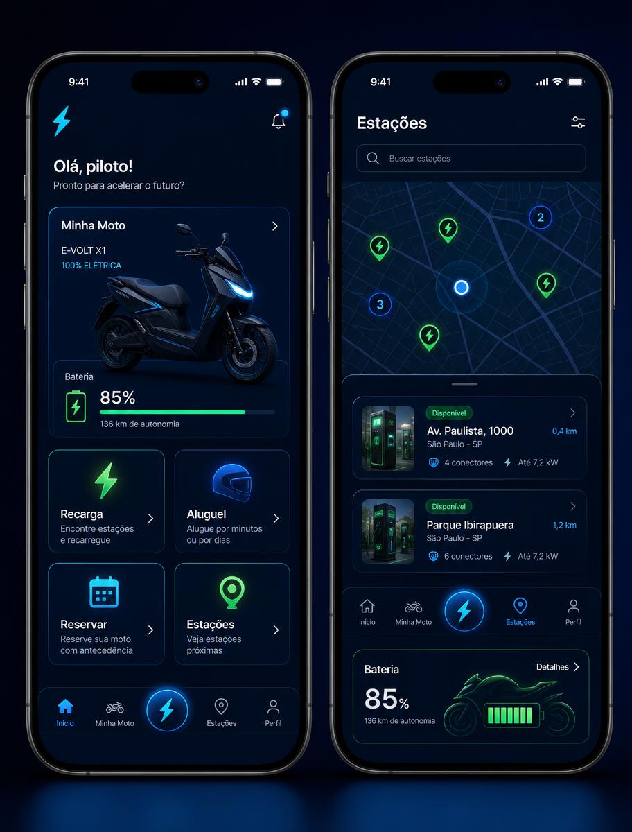 App mobile: App de moto elétrica